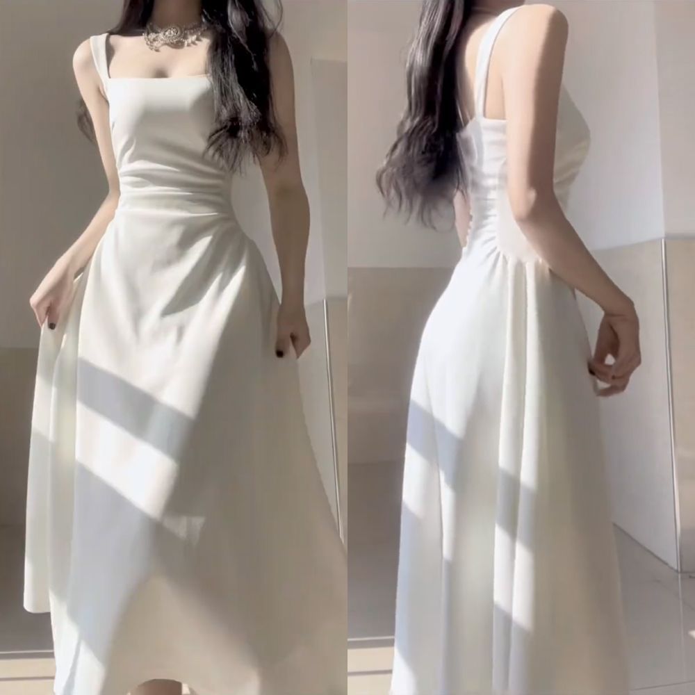 氣質吊帶連衣裙