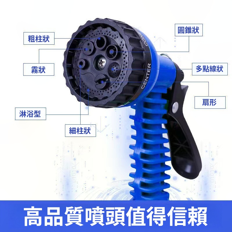 伸縮水管洗車水槍